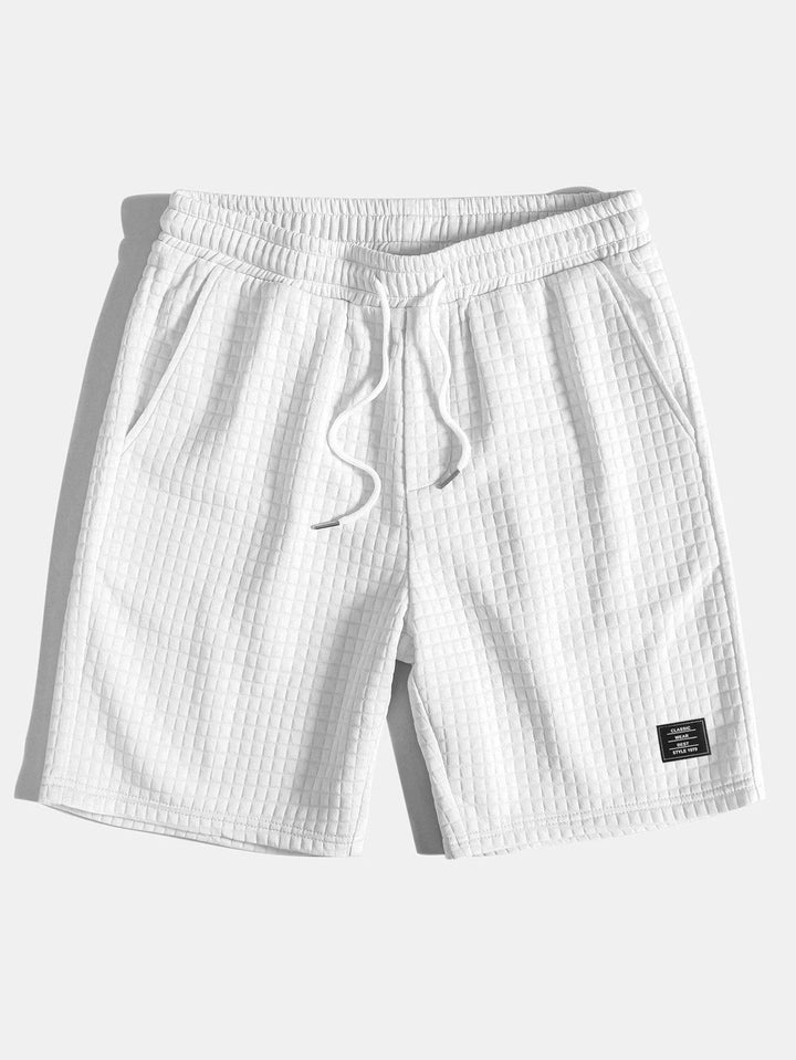 Waffle Drawstring Shorts