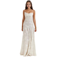 Elegant Corset Lace Up Formal Maxi Dress