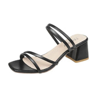 Refined Kitten Heels Strappy Block Heel Sandals
