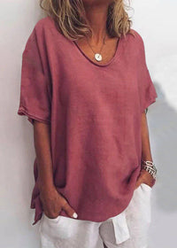 Relaxed Loose Fit Blouse Casual Lightweight Top