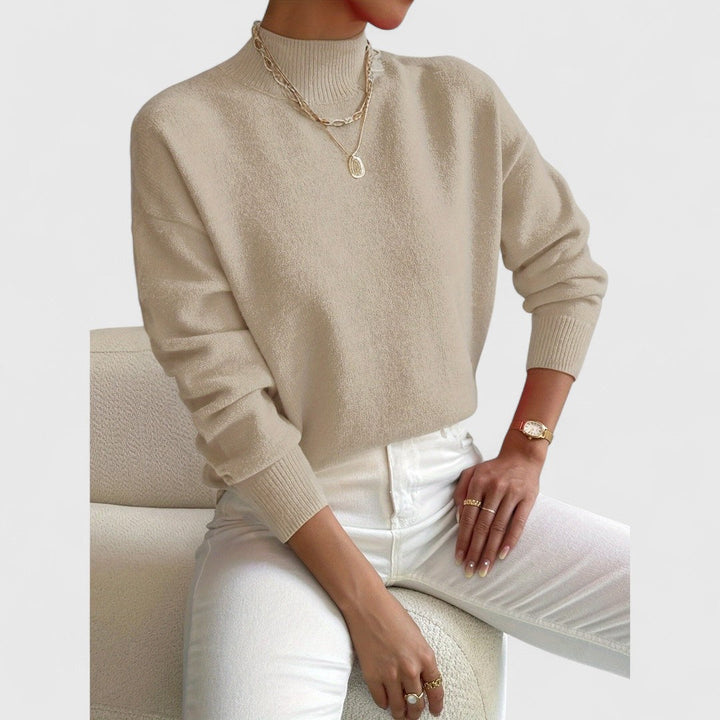 Sophie | Elegant High Neck Sweater