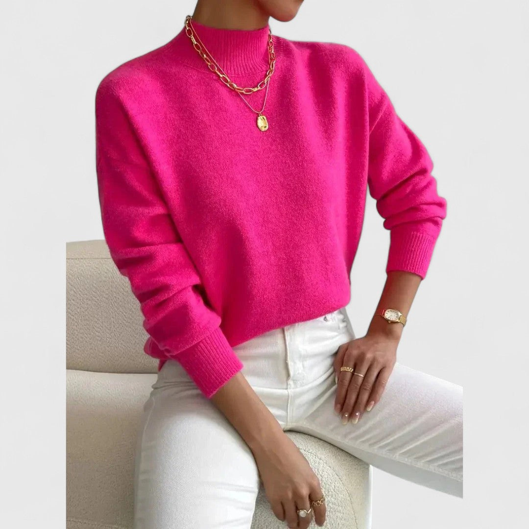 Sophie | Elegant High Neck Sweater