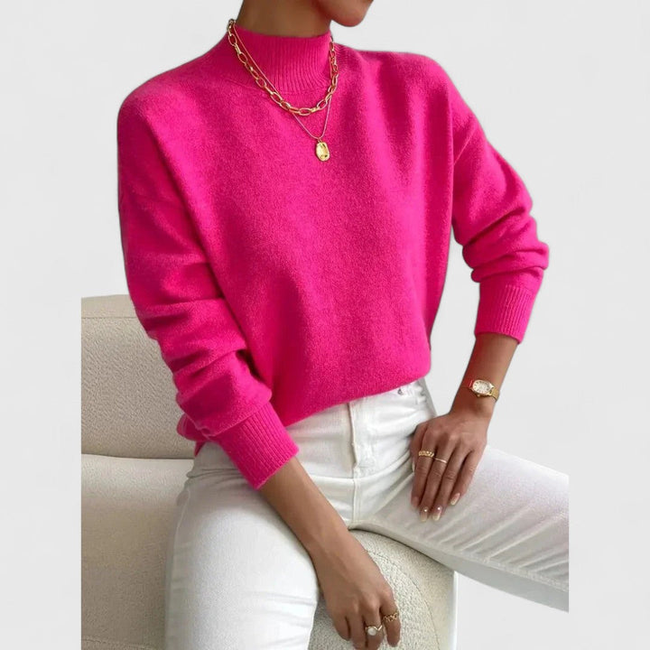 Sophie | Elegant High Neck Sweater