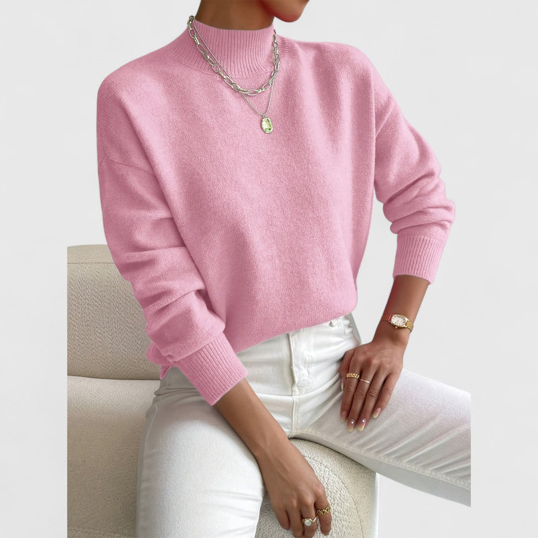 Sophie | Elegant High Neck Sweater