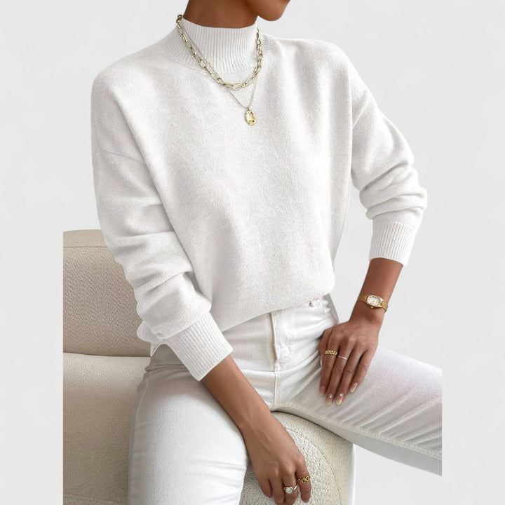 Sophie | Elegant High Neck Sweater