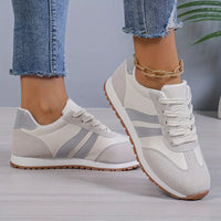 Retro Lace-Up Running Sneakers Low Top