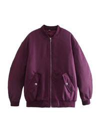 Effortless Oversized Bomber Jacket for Women