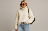 Effortless Turtleneck Knit Sweater for Women