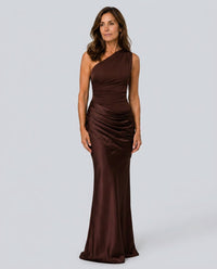 Formal Party Maxi Dress with Draped Waist